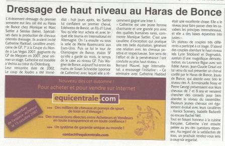 article LE CHEVAL 21 sep 07